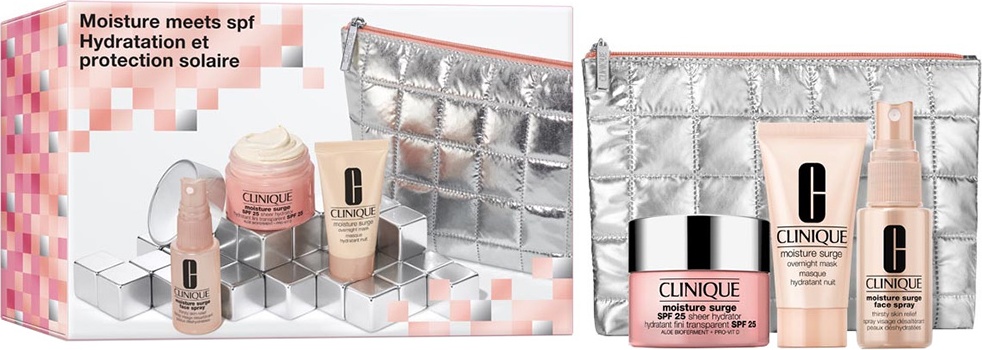 Clinique Moisture Meets SPF набор по уходу за лицом для женщин