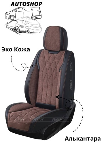 AUTOSHOP Honda CR-V 2012-2025 коричневый, черный