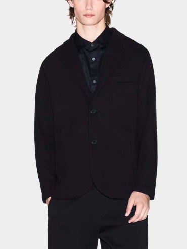 Пиджак однобортный Armani Exchange черный