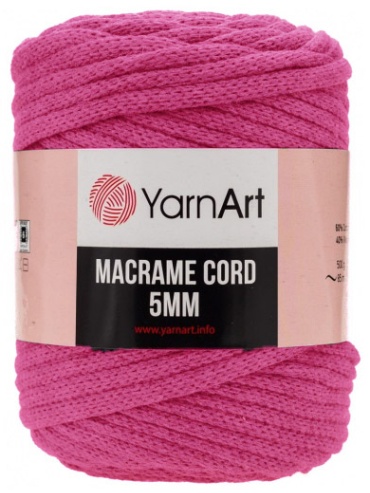 Моток YarnArt Macrame Сord 5мм 771 - Фуксия 85 м 500 г