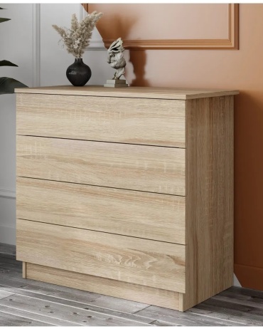 Комод ADKmebel Olvio5, 75x33x73 см, бежевый