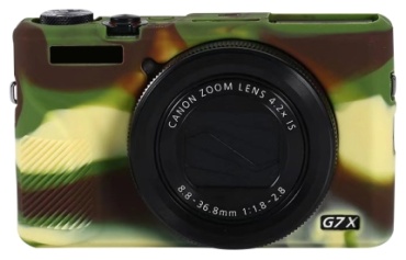 Чехол MAMEN для Canon PowerShot G7X Mark III зеленый