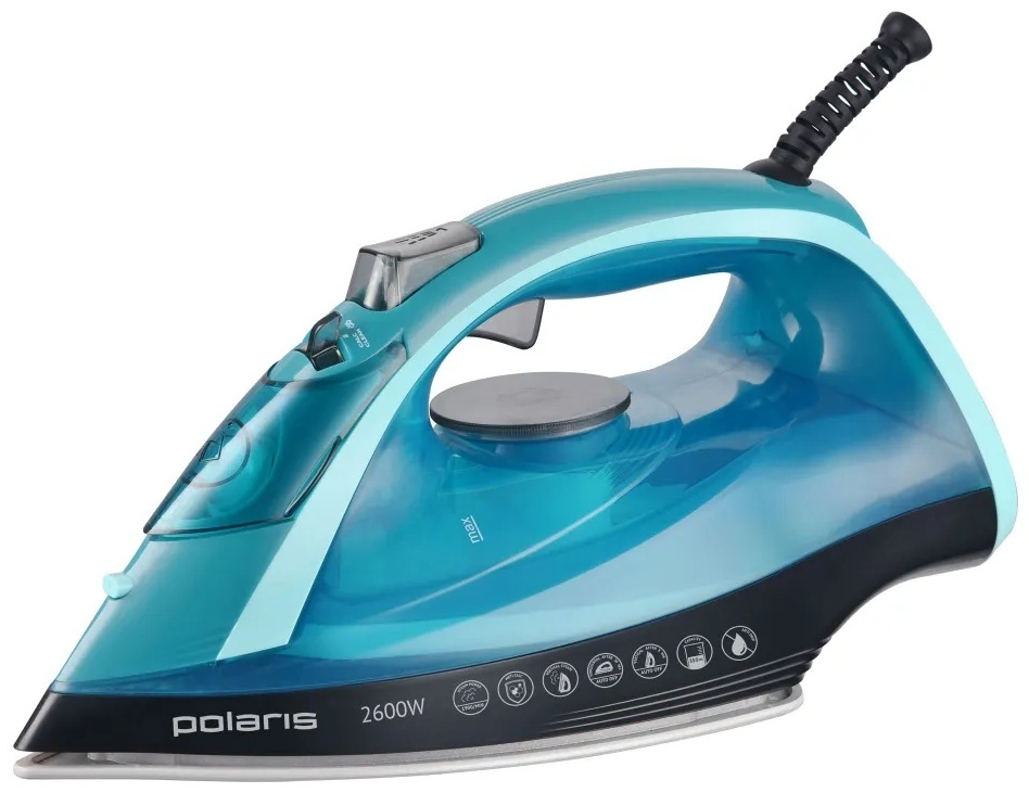 Утюг Polaris PIR 2668AK 3M черный, бирюзовый