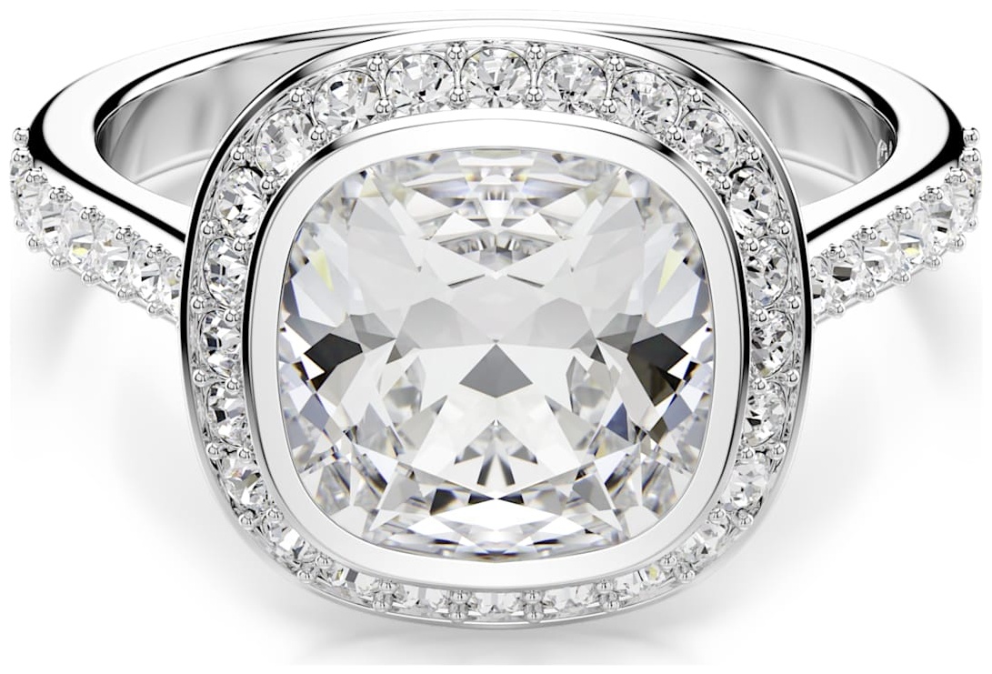 Кольцо Swarovski 5758473 размер 15 бижутерный сплав, кристаллы Swarovski, серебристый