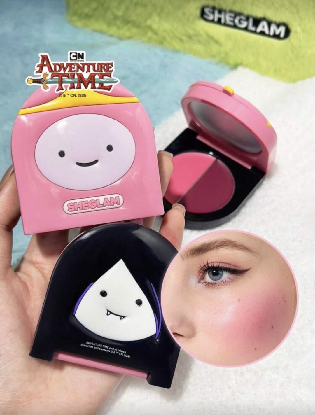 SHEGLAM Двойные кремовые румяна Adventure Time Bubbline Cream Blush румяна Baby Pink