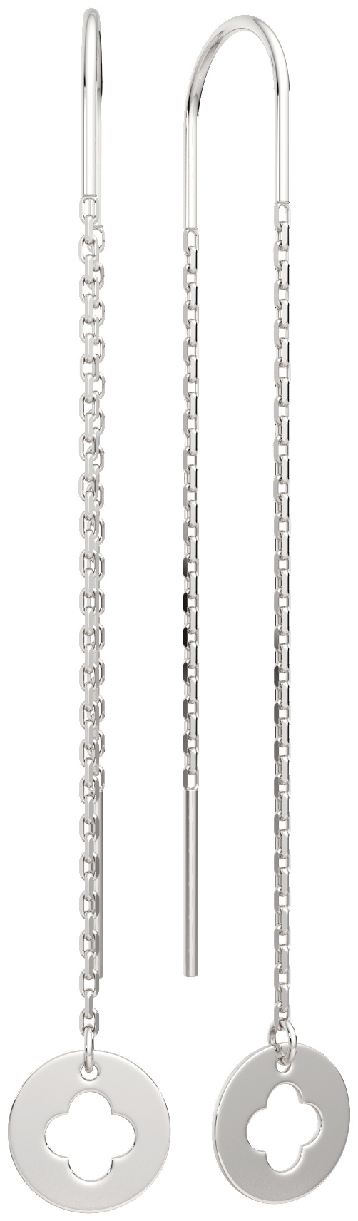 Серьги-цепочки Lucente Silver EAR-LU-925-727576 вес 1.02 г серебро, без вставок