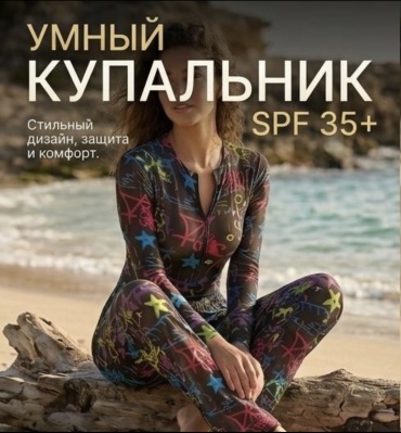 Купальник слитный мультиколор