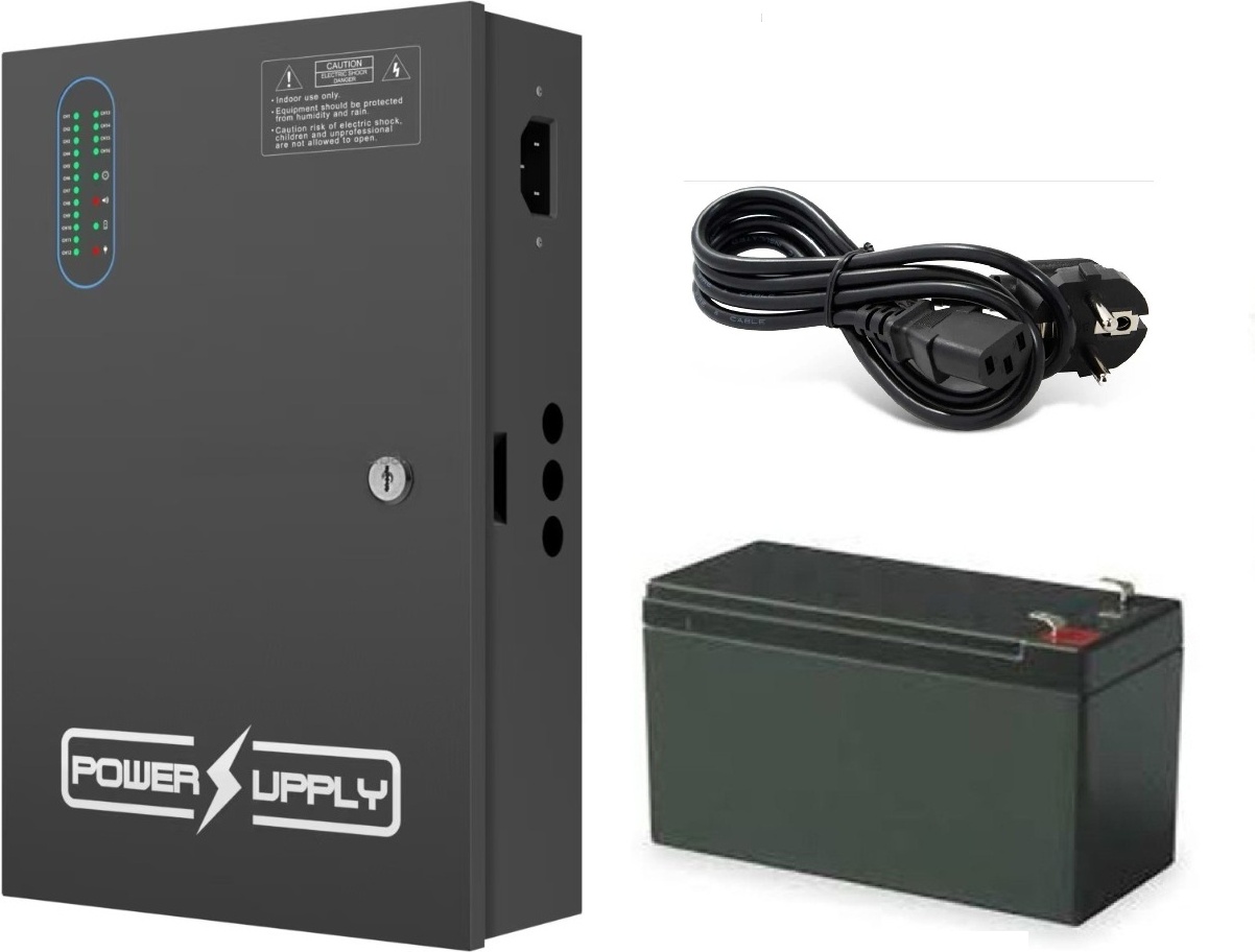 Резервированный источник питания Стражник UPS-12V-25A-16CH