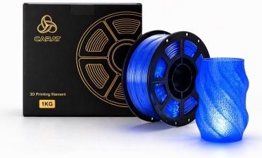 Carat PETG 1.75 мм 1 кг синий прозрачный