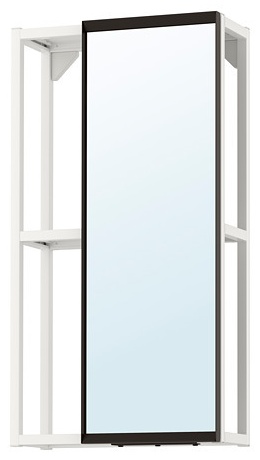 Шкаф зеркальный навесной IKEA ENHET mirror cabinet, 40x17x75 см, белый