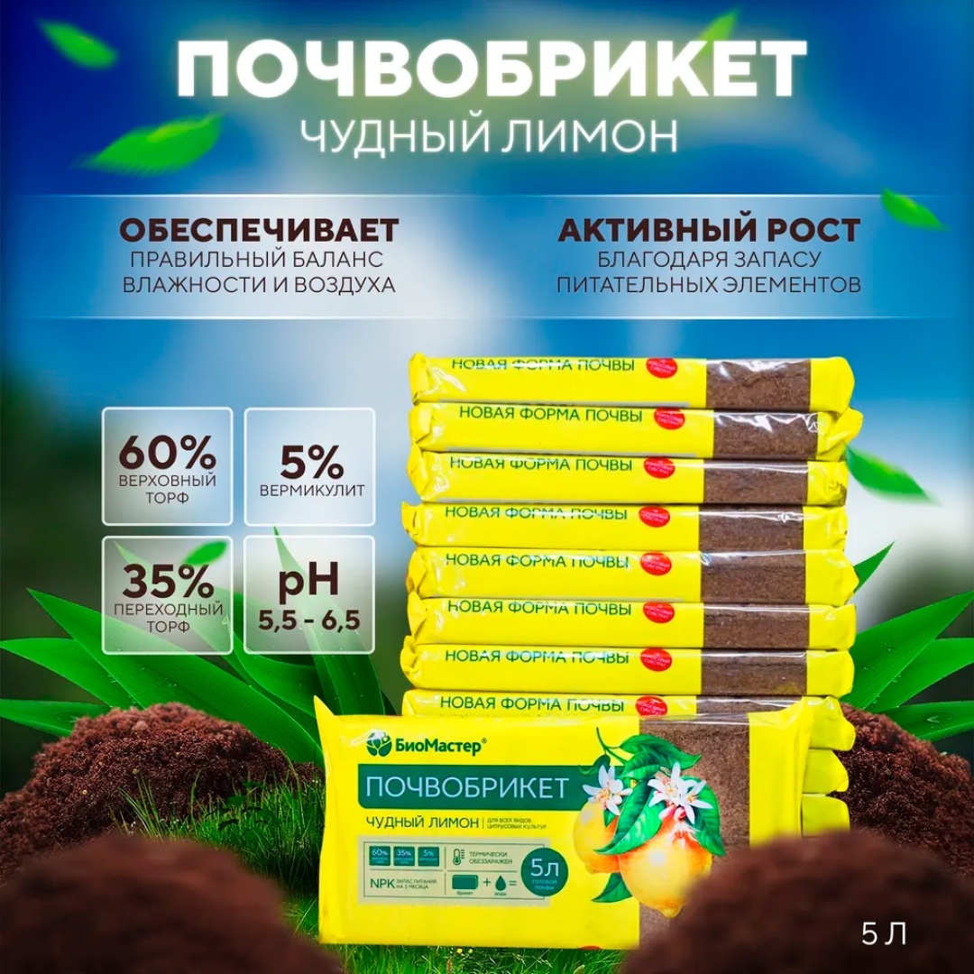Субстрат БиоМастер Чудный лимон 5 л