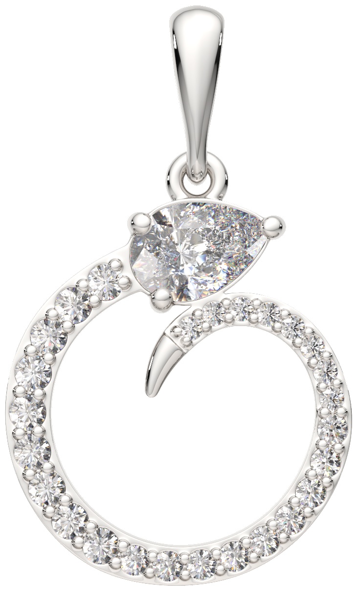 Подвеска Lucente Silver ZO-04401593 вес 1.24 г серебро, фианит