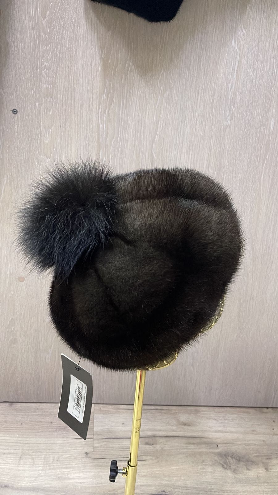 Берет SemiFur размер 56, 57, 58, 59, светло-коричневый