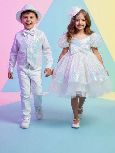 Нарядное платье Fashion collection белый
