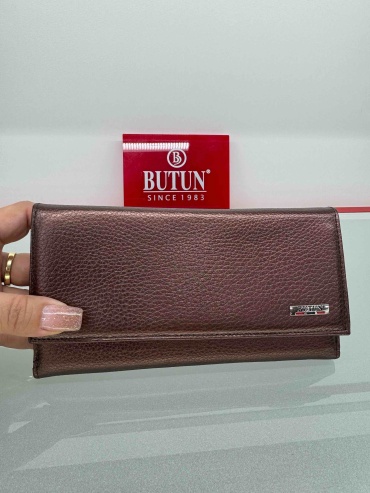 Кошелек BUTUN натуральная кожа бронзовый