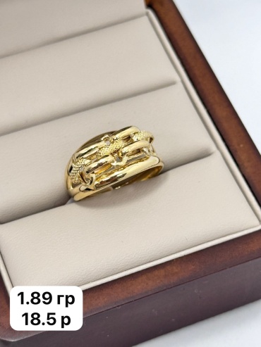 Italian Gold 23345788 размер 18.5 вес 1.89 г золото, без вставок