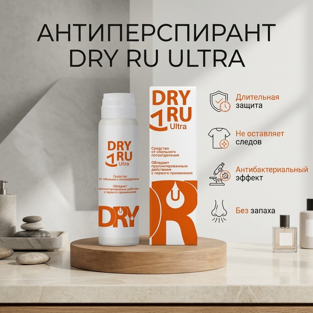 Dry RU Ultra антиперспирант унисекс 50 мл