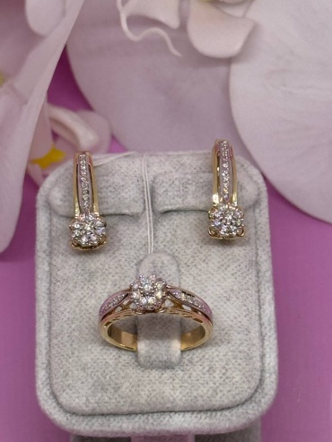 SAR JEWELRY Gahav_V_8_088_7315_18 вес 9.42 г золото, бриллиант