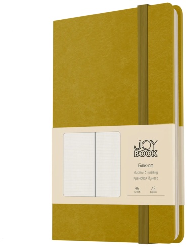 Блокнот Listoff Joy Book. Фисташковый мусс, A5, 96 л, коричневый