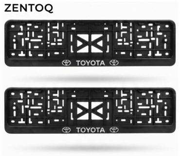 Рамка для номера ZENTOQ 2 пласт черный
