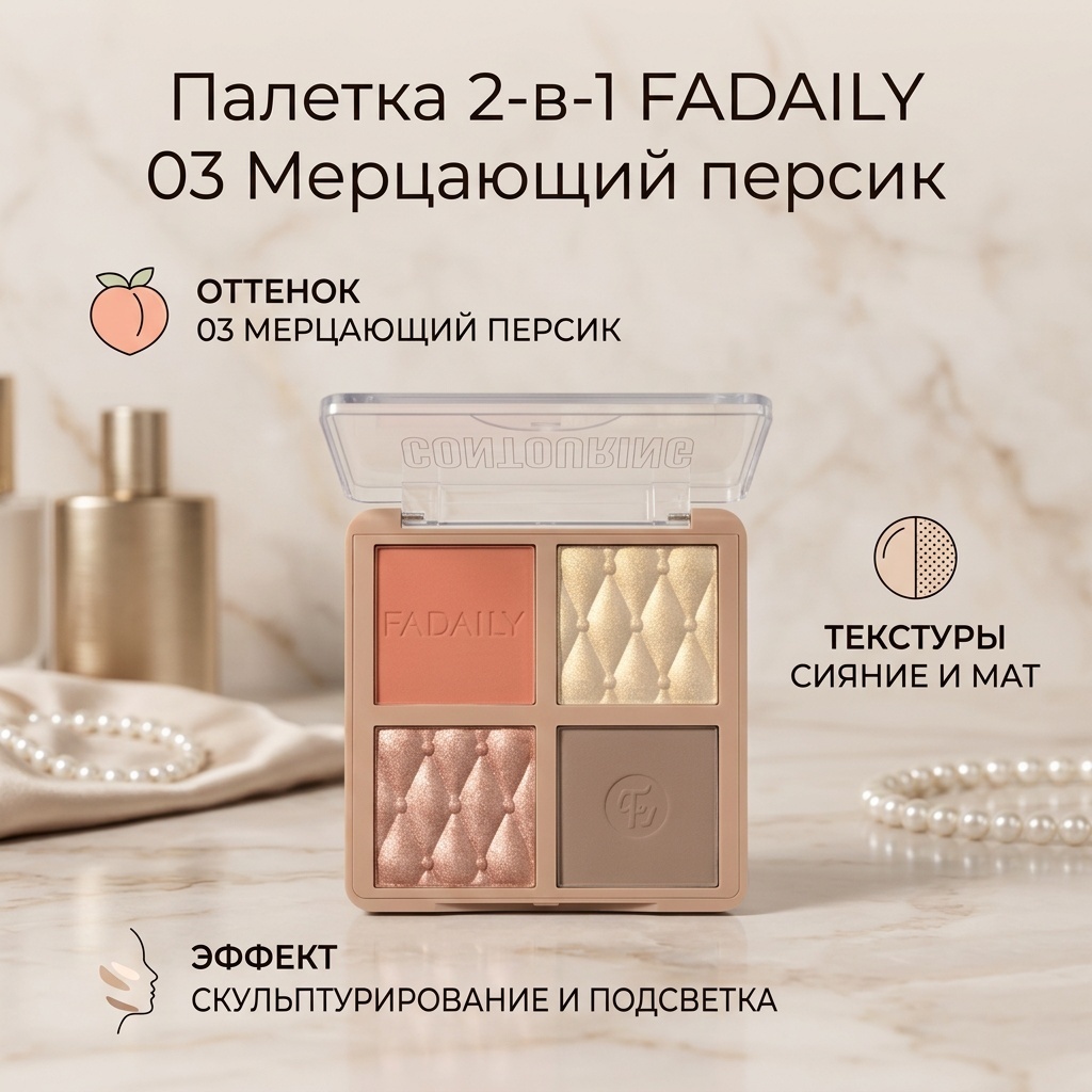 Fadaily хайлайтер и корректор набор для контуринга 03