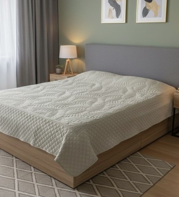 Покрывало Sapa Home 220х240 см, микрофибра, оливковый