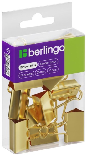 Зажим классический Berlingo 25, 10 шт