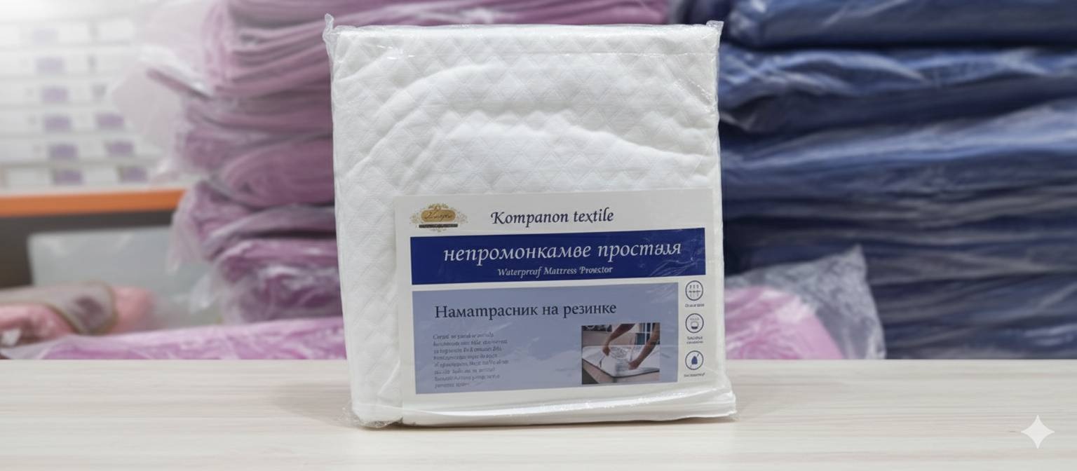 KOMPANON чехол на матрас на резинке Чехол защитный водонепроницаемый 180x200, хлопок, полиэстер, микрофибра
