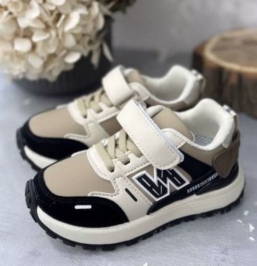 Кроссовки Baby fashion shoes бежевый, черный