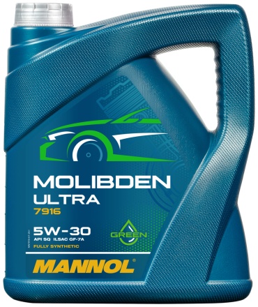 Синтетическое Mannol Molibden Ultra 5W-30 4 л