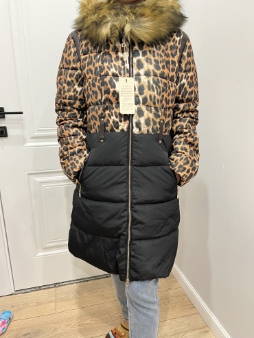 Зимняя куртка FASHION черный, леопард