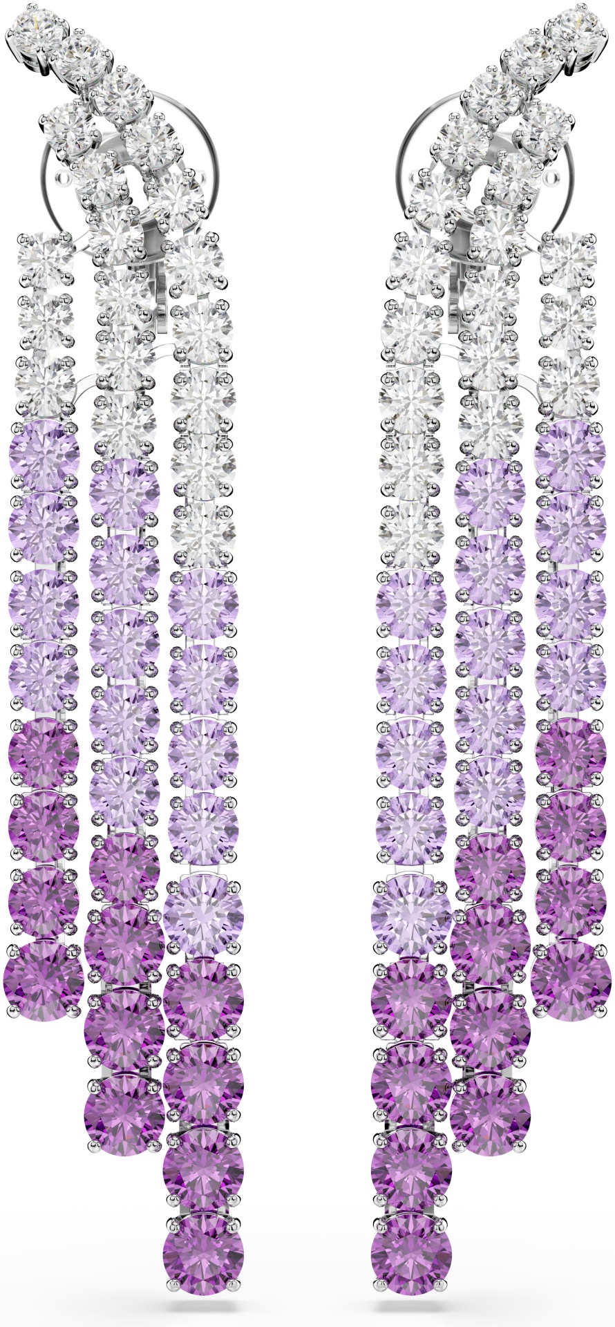 Клипсы Swarovski ювелирный сплав, кристаллы Swarovski