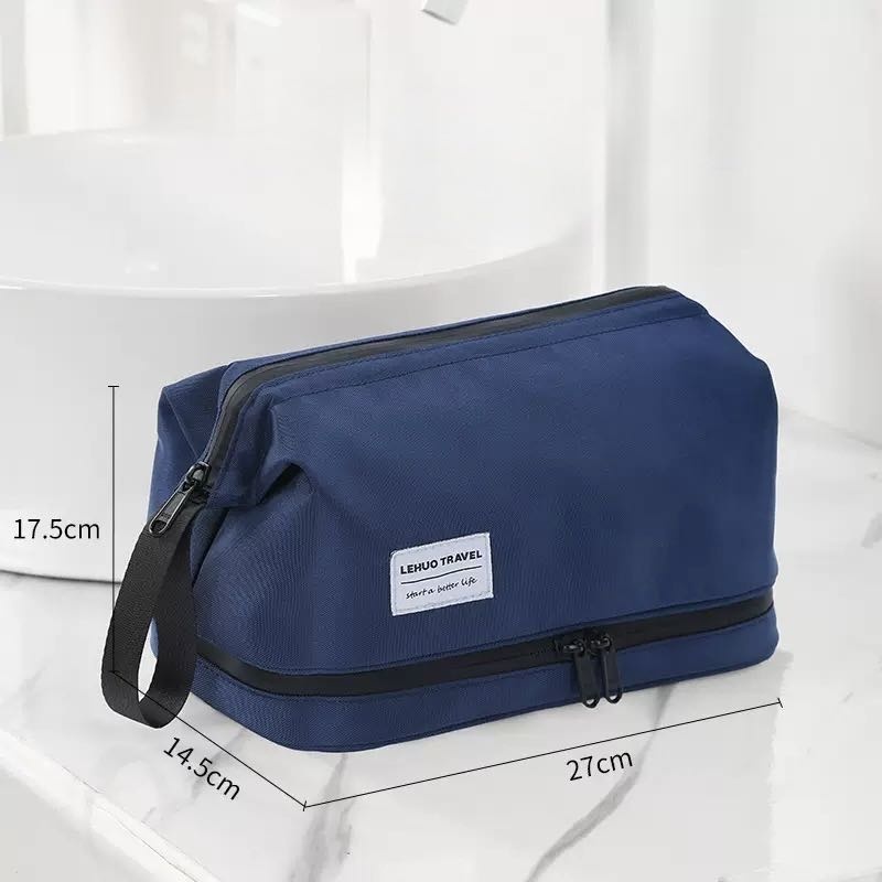 Lehuo Travel косметичка полиэстер синий 17.5X14.5 см