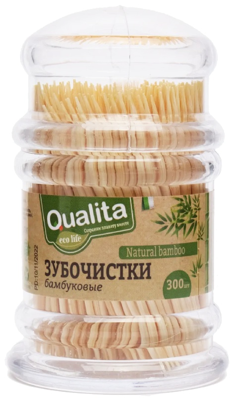 Qualita бамбуковые 300 шт