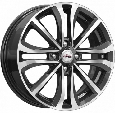 WorldWheels iFree Панган БЛЭКДЖЕК 6x16/4x100 D56.6 ET45 4 диска графит, серый, черный