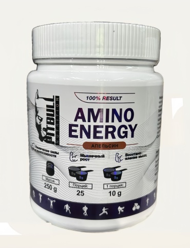 Аминокислотный комплекс Pitbull Nutrition Amino Energy апельсин 250 г