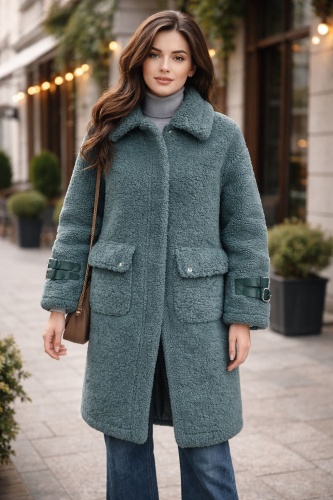 Шуба FASHION мультиколор