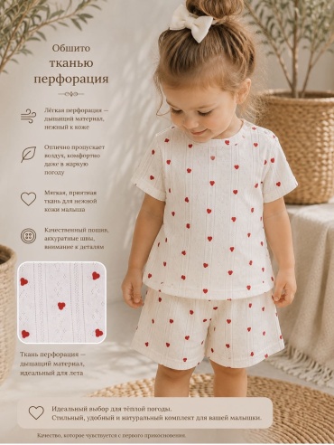 Комплект Dream белый, красный