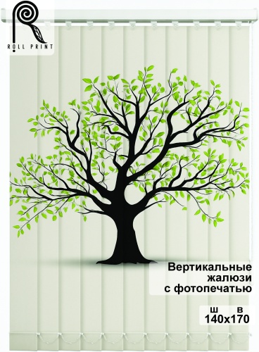 Жалюзи вертикальные Roll Print 170x140 см PHJAL, ткань