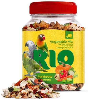 RIO овощная смесь для средних и крупных попугаев 150 г