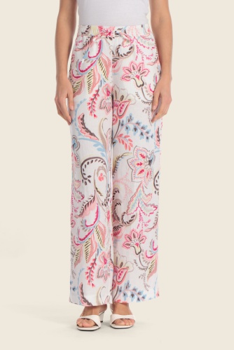 Повседневные брюки GERRY WEBER белый, мультиколор