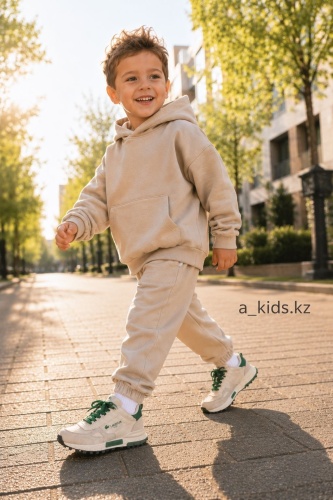 Кроссовки Akids хаки, светло-бежевый
