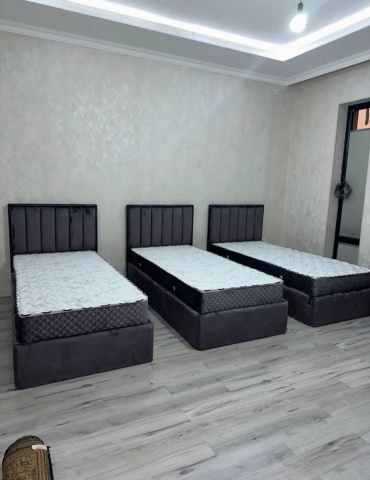 Кровать Aiba Mebel Roza односпальная, 90x200 см (без матраса, без подъёмного механизма) синий