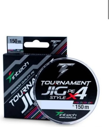 Леска INTECH плетеная Tournament Jig StyleL PE X4 0.187 мм мультиколор