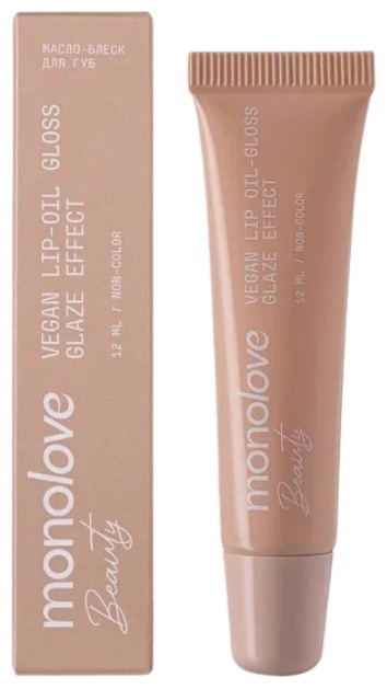 MonoLove Vegan Lip-Oil Gloss Glaze Effect блеск для губ Non-color, фото 2