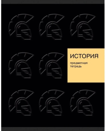 Предметная тетрадь Listoff New Black История, 48 л, А5, клетка, мягкая обложка, 1 шт