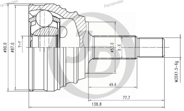 JD ШРУС JCT0092