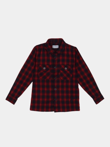 Рубашка прямая Bikkembergs kids красный
