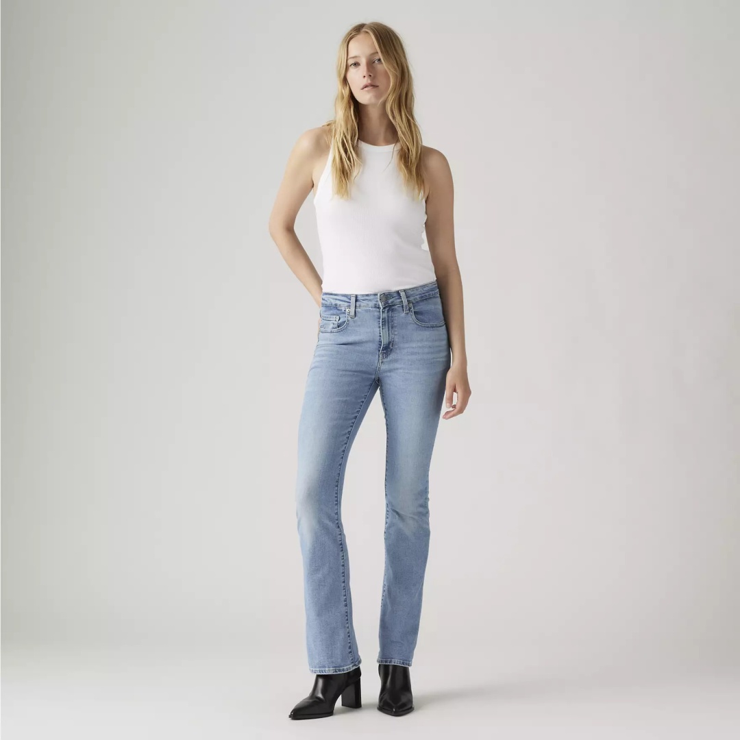 Джинсы клеш Levis голубой