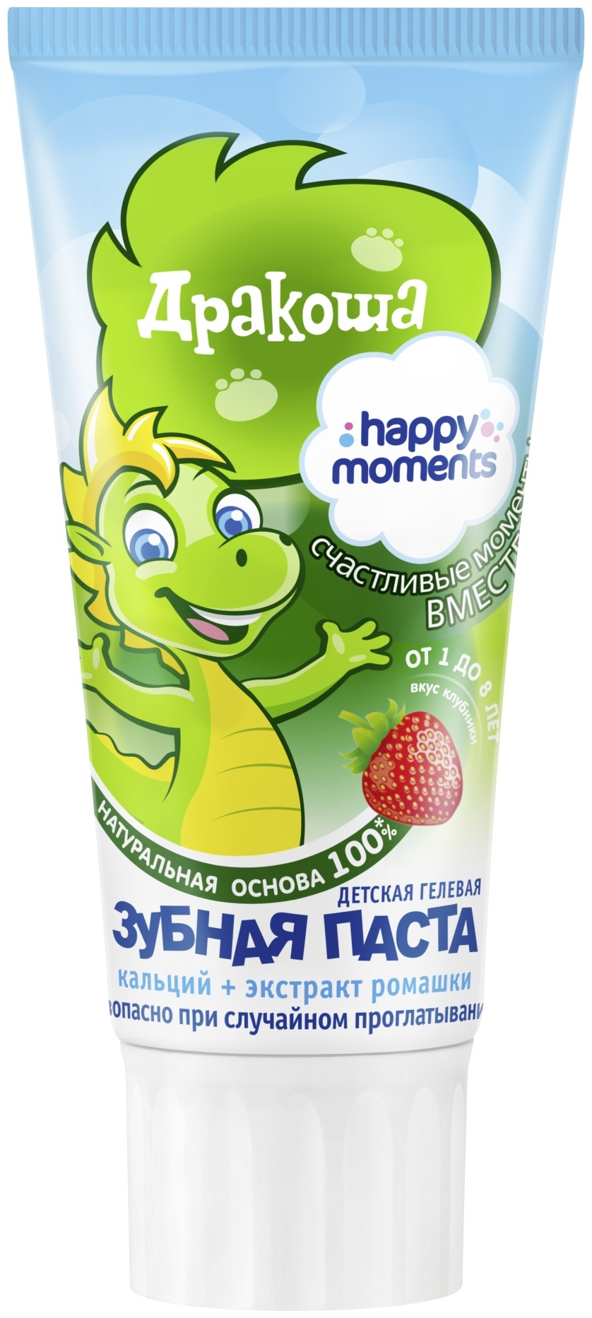 Дракоша зубная паста Клубника 60 мл